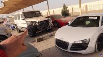Audi R8, Mercedes G-klasse en Ferrari 458