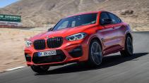 BMW X4 M Rood op Willow Springs circuit