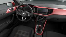 Dashboard van de Volkswagen Polo GTI met Handbak