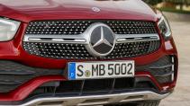 Mercedes GLC Coupé-facelift rood grille