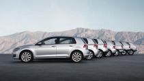 alle generaties volkswagen golf