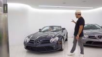Miljonair geeft rondleiding in zijn garage / Mercedes SLR