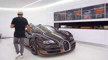Miljonair geeft rondleiding in zijn garage / Bugatti Veyron Mansory