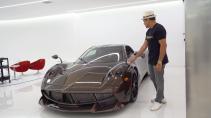 Miljonair geeft rondleiding in zijn garage / Pagani Huayra Hermes
