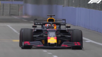 Max Verstappen op GP van Singapore 2019