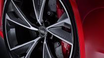 Audi RS 7 2019 tango-rood velgen remmen
