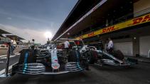 Mercedes F1 auto's GP van Mexico 2019