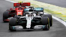Hamilton en Leclerc GP van Brazilië 2019