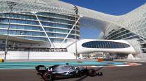 Lewis Hamilton bij hotel GP van Abu Dhabi 2019
