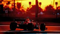 Sebatian Vettel 3 4 achter rijder GP van Abu Dhabi 2019