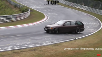 Nurburgring driftcompilatie BMW Touring bruin drift