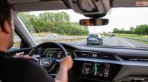 Audi e-tron op de snelweg