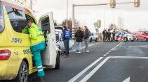 Subaru Impreza WRX STI ambulance botsing crash