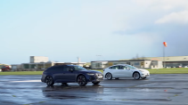 Audi RS6 Avant C8 vs Tesla Model 3 Performance dragrace zij