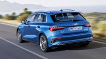 Audi A3 Sportback 2020 zijkant achter