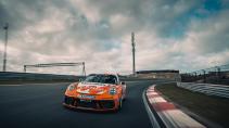 Porsche 911 GT3 Cup op Circuit Zandvoort Slotemakerbocht vodafonebocht