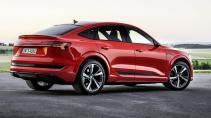 Achterkant Audi e-tron S Sportback (2020) (Rood)