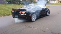 Burn-out Corvette C7 fail