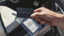 Sleutel kaartje Tesla Model 3