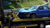 Subaru Impreza WRX STI Hawkeye Nurburgring Crash