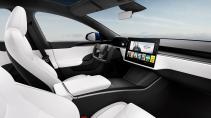 Halve stuur in de vernieuwde Tesla Model S (2021)
