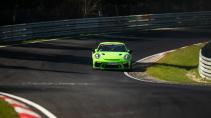 Porsche 911 GT3 MR (Manthey Racing) op de Nürburgring Nordschleife