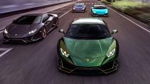 Lamborghini Huracán Evo op de weg