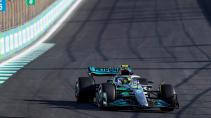 2e vrije training van de GP van Australië 2022 Lewis Hamilton