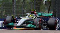 2e vrije training van de GP van Miami 2022 Lewis Hamilton