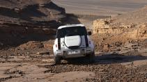 Achterkant Land Rover Defender 130