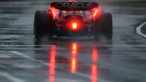 3e vrije training van de GP van Canada 2022: Max Verstappen in de regen achterlichten aan