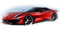 Ferrari SP51 tekening schuin voor