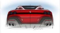 Ferrari SP51 tekening achter