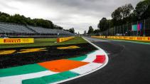 GP van Italië 2022 overzicht bocht 1 donkere wolken boven Monza