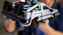LEGO DeLorean Back to the Future met ingeklapte wielen