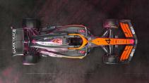 McLaren speciale livery GP van Singapore GP van Japan van boven