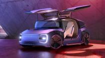 Volkswagen Gen.Travel concept studio statisch schuin voor met deuren open