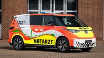 Volkswagen ID. Buzz-toepassingen schuin voor ambulance