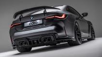 BMW M4 getuned door ADRO achterkant gekanteld