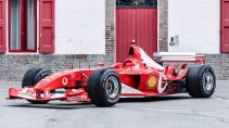 Ferrari F2003 GA F1-auto Michael Schumacher schuin voor