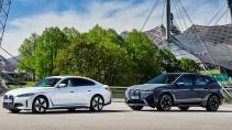 BMW i4 BMW iX zijkant
