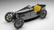 Bugatti Baby ll Carbon Edition schuin voor