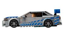Lego Nissan Skyline GT-R R34 van Fast and Furious zijkant