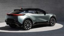 Toyota bZ Compact SUV Concept schuin achter