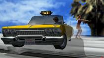 Crazy Taxi Retro Gaming intro video auto schuin voor