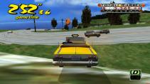 Crazy Taxi Retro Gaming rijdend over gras
