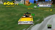 Crazy Taxi Retro Gaming rijdend door het gras