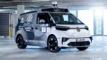 Autonoom rijdende (zelfrijdende) Volkswagen ID Buzz