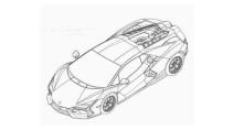 De opvolger van de Lamborghini Aventador per ongeluk te zien op patentbeelden