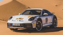 Porsche 911 Dakar speciale stickeroptie 1971 schuin voor